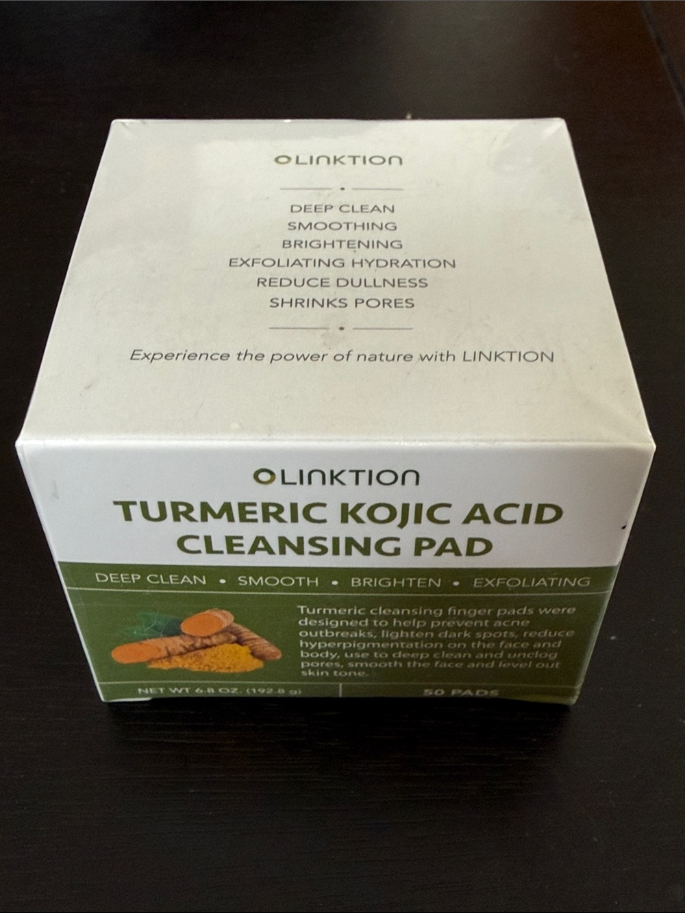 Linktion Turmeric Kojic Acid Deep Cleansing Pad - Brightening Turmeric 50 Pads